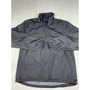 Volvo Official Merchandise Full Zip Windbreaker Men's Black Jacket Size L